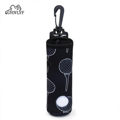 高爾夫小腰包可裝3顆球3根球tee潛水布小球包球袋掛鉤卡扣配件