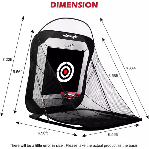新款高爾夫室內外揮桿切桿練習網自動迴球家用室內外打擊籠易收納