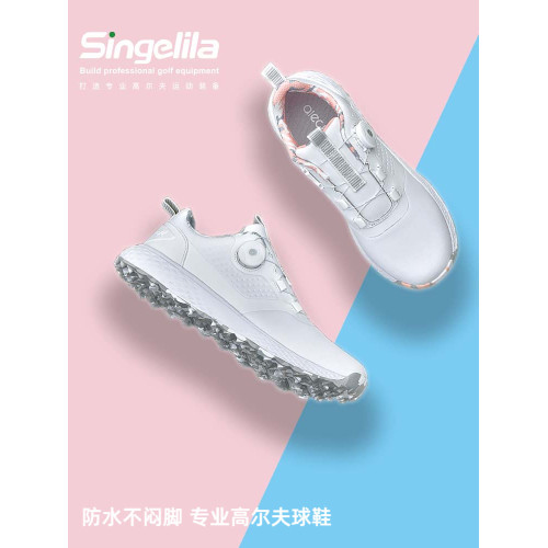 高爾夫球鞋男女款情侶2025新款春夏季顔值透氣防水運動旋鈕鞋帶