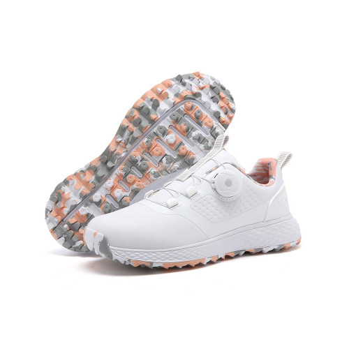 高爾夫球鞋男女款情侶2025新款春夏季顔值透氣防水運動旋鈕鞋帶