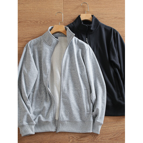 訂單 春季男士水洗棉針織毛圈純色休閒開衫立領衛衣 拉鍊外套 訂單 春季男士水洗棉針織毛圈純色休閒開衫立領衛衣 拉鍊外套