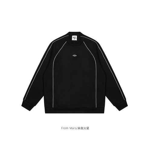 From Mars 無畏向前 日系潮牌復古反光條衛衣男女款小衆寬松上衣