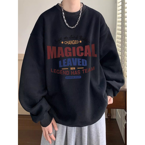 純棉重磅oversize新款男款潮牌寬松大碼復古美式重磅字母圓領衛衣 純棉重磅oversize新款男款潮牌寬松大碼復古美式重磅字母圓領衛衣