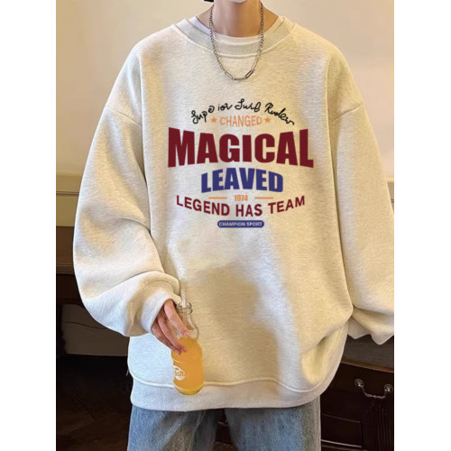 純棉重磅oversize新款男款潮牌寬松大碼復古美式重磅字母圓領衛衣 純棉重磅oversize新款男款潮牌寬松大碼復古美式重磅字母圓領衛衣