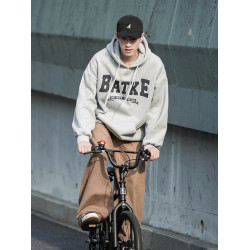 特大碼300斤純棉重磅連帽衛衣男裝秋冬季美式復古潮牌ins寬松外套