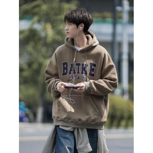 特大碼300斤純棉重磅連帽衛衣男裝秋冬季美式復古潮牌ins寬松外套 特大碼300斤純棉重磅連帽衛衣男裝秋冬季美式復古潮牌ins寬松外套