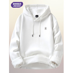 唐獅集團DESSO連帽長袖衛衣男秋冬新款寬松打底大碼套頭男裝上衣
