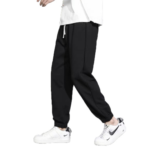 秋冬季灰色衛褲男士純色棉感運動束腳褲百搭寬松直筒休閒長褲子男 秋冬季灰色衛褲男士純色棉感運動束腳褲百搭寬松直筒休閒長褲子男