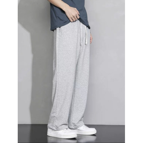 秋冬季灰色衛褲男士純色棉感運動束腳褲百搭寬松直筒休閒長褲子男 秋冬季灰色衛褲男士純色棉感運動束腳褲百搭寬松直筒休閒長褲子男