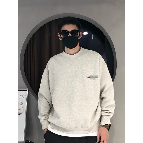 FOG復線ESSENTIALS圓領衛衣後背植絨寬松美式情侶套頭抓絨上衣男 FOG復線ESSENTIALS圓領衛衣後背植絨寬松美式情侶套頭抓絨上衣男