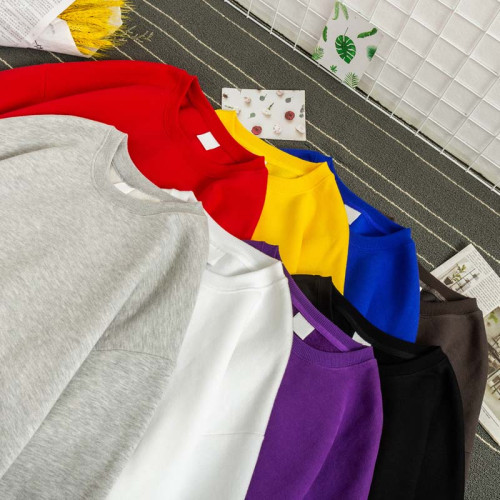 冬季簡約純色圓領加絨衛衣男潮流寬松ins港風情侶bf套頭帽衫上衣 冬季簡約純色圓領加絨衛衣男潮流寬松ins港風情侶bf套頭帽衫上衣