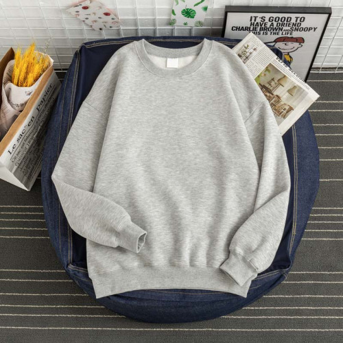 冬季簡約純色圓領加絨衛衣男潮流寬松ins港風情侶bf套頭帽衫上衣 冬季簡約純色圓領加絨衛衣男潮流寬松ins港風情侶bf套頭帽衫上衣