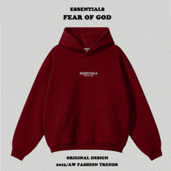 復線Essentials胸前小標字母反光印花連帽衛衣男帽衫FOG情侶秋冬