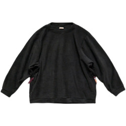 21AW KAPITAL 平田和宏 餘文樂同款 搖粒絨保暖寬松圓領套頭衛衣