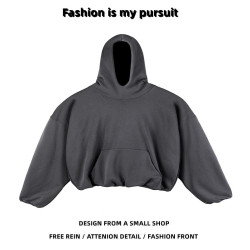 美式復古重磅廓形衛衣男女連帽衫個性痞帥ins潮情侶休閒高街上衣