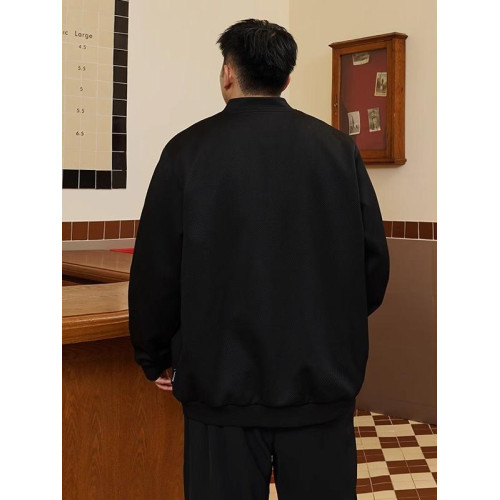 潮牌大碼男裝2024秋季V領胖子寬松休閒百搭加肥加大開衫衛衣外套 潮牌大碼男裝2024秋季V領胖子寬松休閒百搭加肥加大開衫衛衣外套