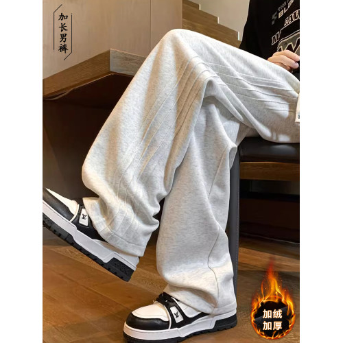 長腿叔叔190高個子運動褲青少年加長衛褲男秋冬直筒加絨加長男褲 長腿叔叔190高個子運動褲青少年加長衛褲男秋冬直筒加絨加長男褲