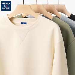 Genio Lamode小怪獸圓領衛衣男2025秋季青少年簡約休閒百搭外套潮