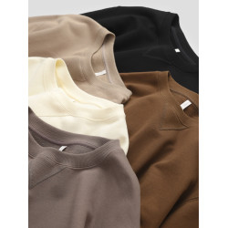 男士純棉毛圈衛衣 基礎款全棉圓領長袖打底衫 寬松上衣春秋款男裝