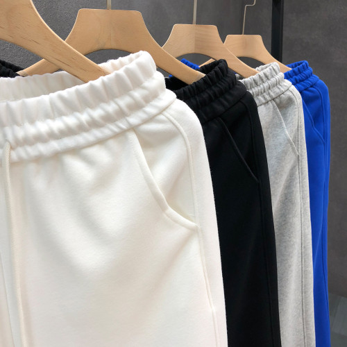 簡約純色棉質衛褲男春秋運動修身白色褲子2025新款男士束腳休閒褲 簡約純色棉質衛褲男春秋運動修身白色褲子2025新款男士束腳休閒褲