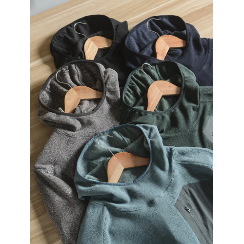 平替款輕量化蓬松保暖胸前壓膠口袋戶外搖粒絨抓絨衣男士連帽衛衣 平替款輕量化蓬松保暖胸前壓膠口袋戶外搖粒絨抓絨衣男士連帽衛衣