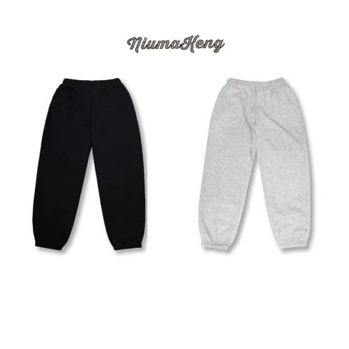 第76人類 國潮牌美式寬松黑灰束口運動衛褲男女秋冬情侶休閒長褲 第76人類 國潮牌美式寬松黑灰束口運動衛褲男女秋冬情侶休閒長褲