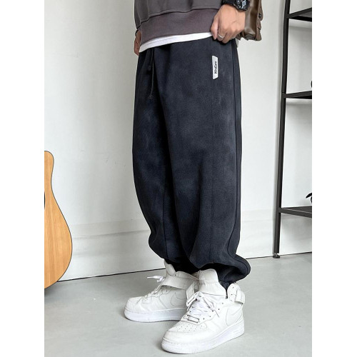 潮牌白色紥染運動褲男褲子大碼衛褲加肥加大青少年寬松休閒束腳褲 潮牌白色紥染運動褲男褲子大碼衛褲加肥加大青少年寬松休閒束腳褲