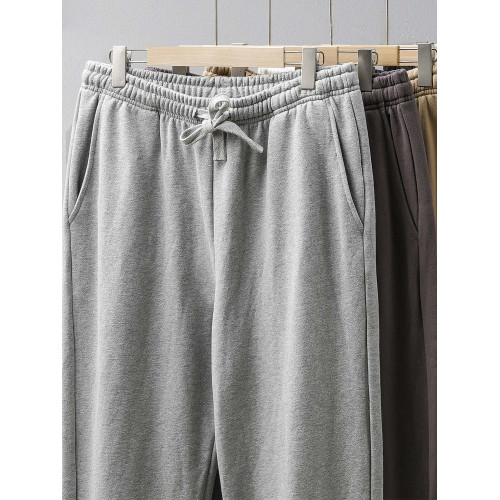 DUKEEN500G重磅純棉衛褲男秋冬美式寬松休閒運動褲松緊腰束腳長褲 DUKEEN500G重磅純棉衛褲男秋冬美式寬松休閒運動褲松緊腰束腳長褲