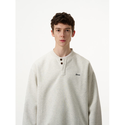 MADWITCH美式復古簡約少年感亨利領衛衣男女寬松休閒套頭長袖上衣 MADWITCH美式復古簡約少年感亨利領衛衣男女寬松休閒套頭長袖上衣