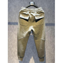 加絨男衛褲男春秋款潮牌束腳運動褲美式潮流寬松純色百搭休閒長褲