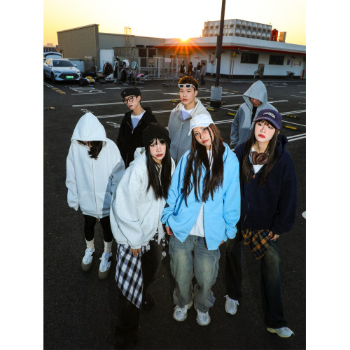 美式復古灰色開衫衛衣男400g重磅連帽oversize潮牌春秋款情侶外套 美式復古灰色開衫衛衣男400g重磅連帽oversize潮牌春秋款情侶外套