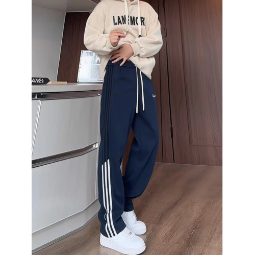 秋冬款青少年褲子男孩初中高中學生運動衛褲大童加絨加厚休閒長褲 秋冬款青少年褲子男孩初中高中學生運動衛褲大童加絨加厚休閒長褲