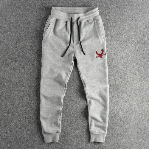 320G高克重毛圈棉水洗貼布刺綉美式休閒衛褲男四季百搭運動束腳褲 320G高克重毛圈棉水洗貼布刺綉美式休閒衛褲男四季百搭運動束腳褲