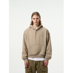 MADWITCH美式復古cleanfit灰色連帽衛衣boxy簡約純色情侶帽衫ins