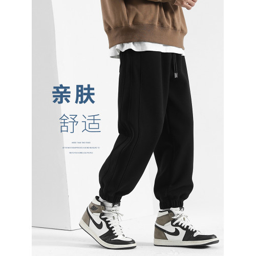 加厚納米絨七級防風褲子男款冬季加絨衛褲休閒長褲新款束腳運動褲 加厚納米絨七級防風褲子男款冬季加絨衛褲休閒長褲新款束腳運動褲