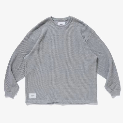 潮牌WTAPS WAFFLE LS COTTON華夫格圓領日系休閒寬松套頭衛衣22SS 潮牌WTAPS WAFFLE LS COTTON華夫格圓領日系休閒寬松套頭衛衣22SS