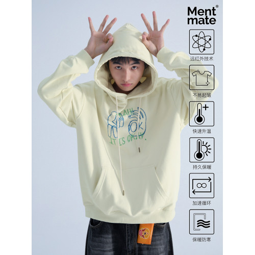 Mentmate 秋冬小衆個性印花帽衫 男女情侶松弛感BF連帽衛衣上衣 Mentmate 秋冬小衆個性印花帽衫 男女情侶松弛感BF連帽衛衣上衣