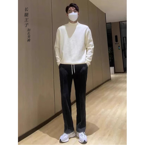 純棉加長版青少年男瘦高個子春秋款190垂感直筒休閒運動長腿衛褲 純棉加長版青少年男瘦高個子春秋款190垂感直筒休閒運動長腿衛褲