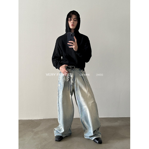 VERY FEWEST Boxy美式重磅短款拉鍊連帽衛衣中性基礎寬松外套 VERY FEWEST Boxy美式重磅短款拉鍊連帽衛衣中性基礎寬松外套