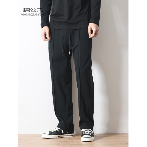 棉公元春秋季新款直筒衛褲男寬松垂感純棉毛圈高街針織運動長褲子 棉公元春秋季新款直筒衛褲男寬松垂感純棉毛圈高街針織運動長褲子