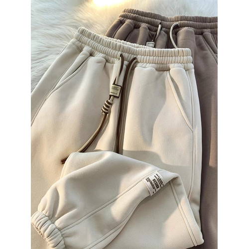 美式重磅運動衛褲男生秋季新款寬松直筒休閒百搭褲子濶腿束腳長褲 美式重磅運動衛褲男生秋季新款寬松直筒休閒百搭褲子濶腿束腳長褲