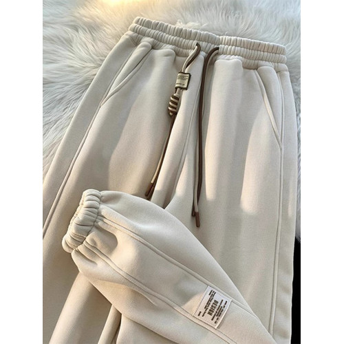 美式重磅運動衛褲男生秋季新款寬松直筒休閒百搭褲子濶腿束腳長褲 美式重磅運動衛褲男生秋季新款寬松直筒休閒百搭褲子濶腿束腳長褲