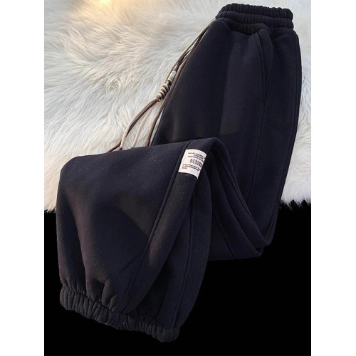 美式重磅運動衛褲男生秋季新款寬松直筒休閒百搭褲子濶腿束腳長褲 美式重磅運動衛褲男生秋季新款寬松直筒休閒百搭褲子濶腿束腳長褲