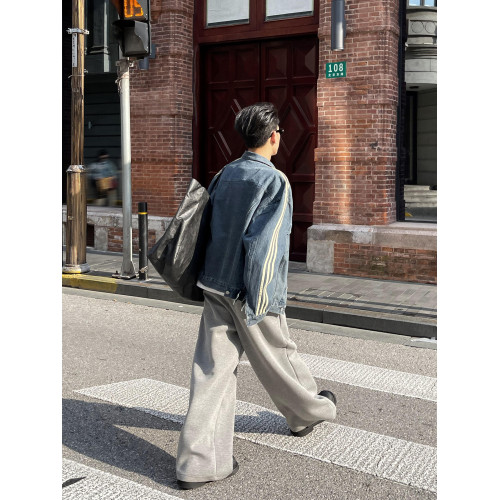 PLTH*2023新款日系休閒日常直筒顯高基礎款拖地衛褲運動風長褲男 PLTH*2023新款日系休閒日常直筒顯高基礎款拖地衛褲運動風長褲男