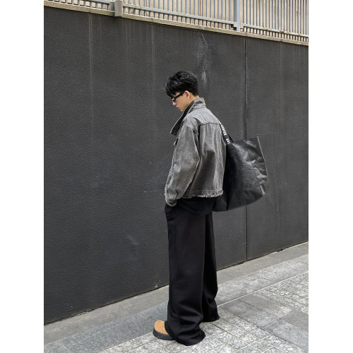 PLTH*2023新款日系休閒日常直筒顯高基礎款拖地衛褲運動風長褲男 PLTH*2023新款日系休閒日常直筒顯高基礎款拖地衛褲運動風長褲男