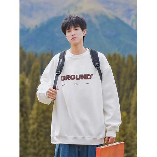 髮泡印花圓領衛衣男秋季日系復古寬松打底衫高街百搭休閒長袖T恤 髮泡印花圓領衛衣男秋季日系復古寬松打底衫高街百搭休閒長袖T恤