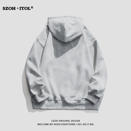 春秋季港風個性純色連帽開衫衛衣男女簡約百搭外套情侶寬松上衣潮 春秋季港風個性純色連帽開衫衛衣男女簡約百搭外套情侶寬松上衣潮