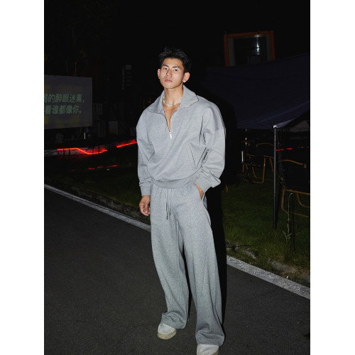 PAPASLILMONSTER美式街頭Cleanfit 設計感長褲簡約百搭運動衛褲男 PAPASLILMONSTER美式街頭Cleanfit 設計感長褲簡約百搭運動衛褲男