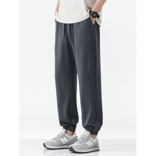 hansca2025秋冬季寬松束腳衛褲男針織休閒褲加絨加厚大碼運動褲子 hansca2025秋冬季寬松束腳衛褲男針織休閒褲加絨加厚大碼運動褲子