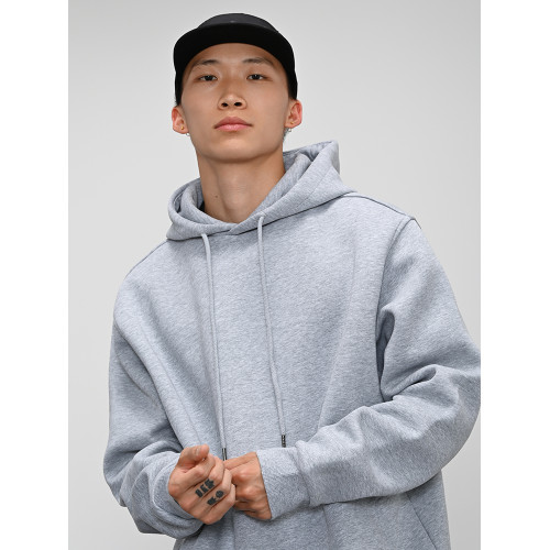 bboy 重磅純色帽衫 街舞嘻哈淨色長袖連帽衛衣hiphop說唱滑板潮流